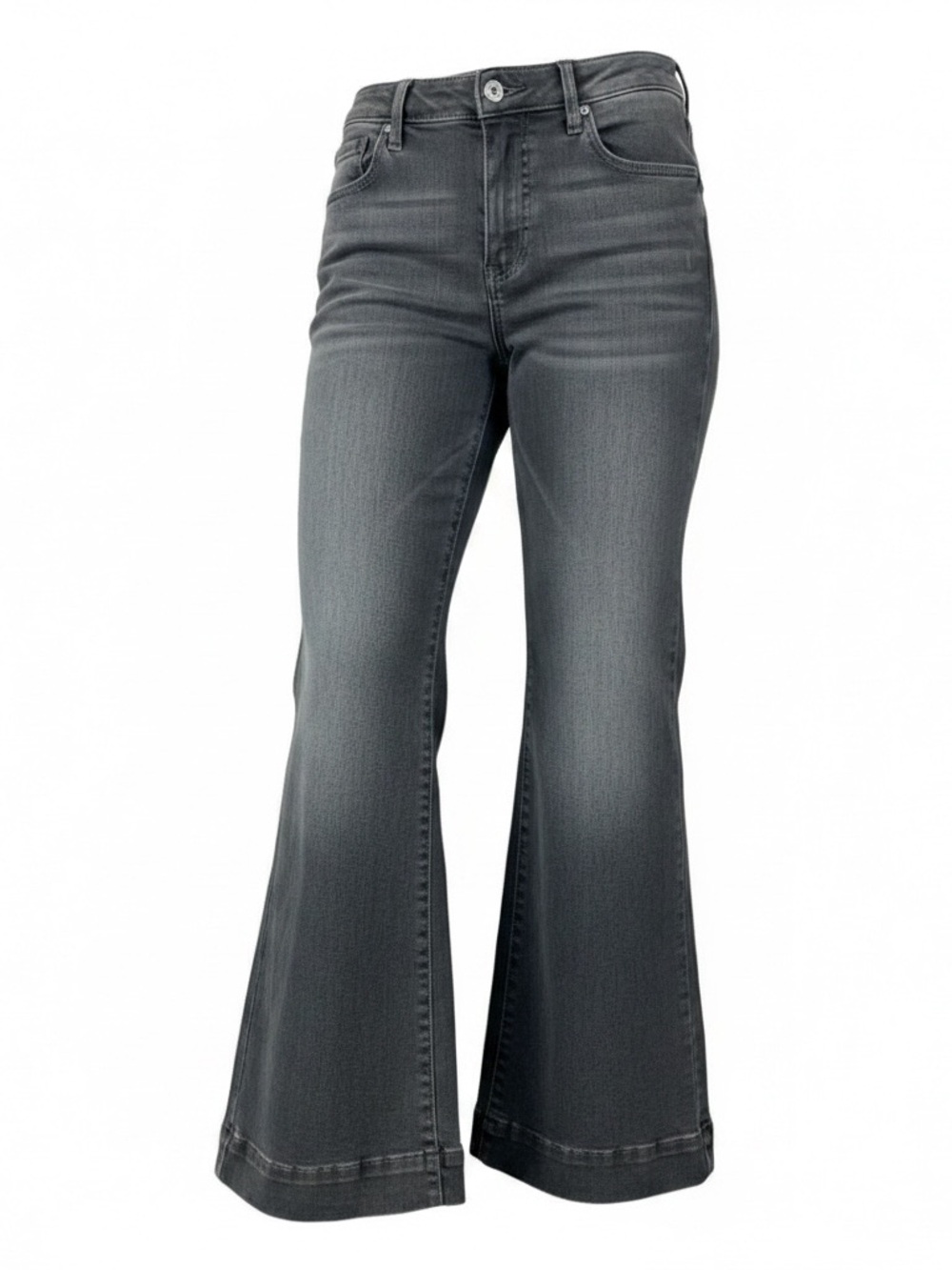 JAG-Women's Gray Flare Jeans
